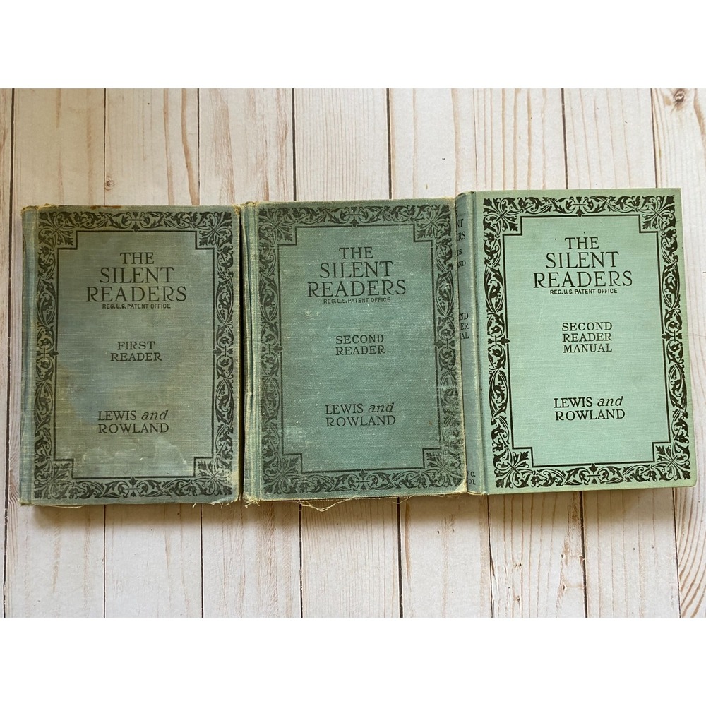 Lot Set of 3 The Silent Readers First Second and Second‎ Manual 1924 & 1925